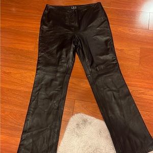INC genuine leather pants